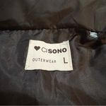 CISONO Black Outerwear Puffer Vest with Pockets, Polyester, Women’s Large Photo 2