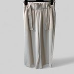 Vince Drapey Crèpe Wide Leg Pants Elastic Waist Pull on belted Women’s Large Photo 1