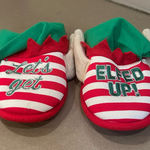 Dearfoams  Christmas Colorful Knit Slippers unisex women size 5-6 men=3-4 Photo 0