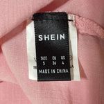 SheIn  Women's Tie Front Top Cap Sleeve Crochet Lightweight Pink Size S Small Photo 3