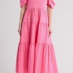 NWT Staud elio dress in pink plumeria Size 8 Photo 0