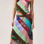 Nasty Gal Satin Scarf Print Maxi Skirt US 8 Photo 0