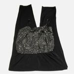 Sweet Storm Jumpsuit Sparkle Top Black Silver Size L Juniors Party Holiday Disco Photo 2