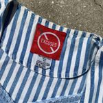No Excuses  Vintage Striped Denim Vest Top Photo 3