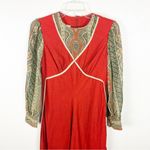 JIM N’ ME Juniors Vintage Sheer Printed Long Sleeves Solid Bodice Dress Size undefined Photo 9