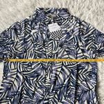 Free People Sandrine Rose by  R1027-Bali Hawaiin button up shirt blue size Large Photo 5