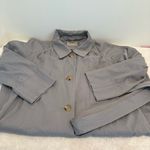 Everlane  The Gathered Drape Trench Coat in Grey Small Photo 3