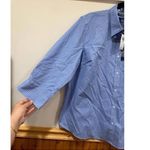 CHAPS  Women Non Iron Button Down Striped 2XL NWT Cotton Dress Shirt Blouse Tops Photo 2