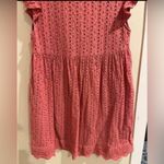 Entro Women’s Small Eyelet Peach Mini Dress with Pockets Photo 5