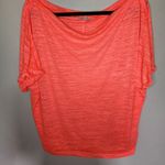 Free People We The Free Womens Astrid Convertible Neck Oversized T-Shirt Orange Photo 1