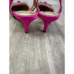 Lilly Pulitzer  Cerise Pink Ryley Slingback Pump Jewel Bow Kitten Heels Size 7.5 Photo 4