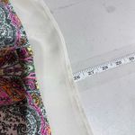 Daniel Rainn  Women Sleeveless Paisley Floral Colorful Chiffon Blouse Medium Whit Photo 4