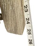 CeCe Top Womens M Tan Metallic Puff Sleeve Cutout Shimmery Dressy Blouse Evening Photo 10