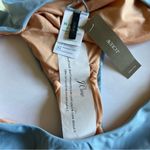 J.Crew Curved Waist Cheeky Bikini Bottoms in Mist Blue Size L New Photo 7