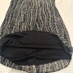 Robbie Bee NWT Black Abstract Dot Pleated Chiffon Dress Whimsy Festival Size 14 Photo 5