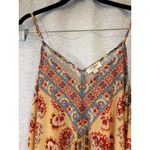 Umgee  Mixed Scarf Print‎ Spaghetti Straps MidiDress with Shark bite Hem Inhon S Photo 2