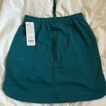 CRZ Yoga  Cotton Sweat 17'' Jersey Skirt with Pockets, Green Jade, XS, NWT Photo 2