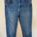 Reformation High Rise Straight Slim Jeans Laguna Sz 26 Photo 0