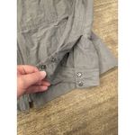 Eileen Fisher Lightweight Zip Up Jacket Gray Size XS Metallic Lagonlook Classic Photo 2