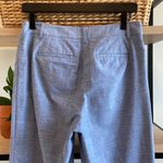 Talbots Mid-Rise Perfect Crop Chambray Cotton Everyday Dress Pant, 4 Photo 4