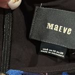 Anthropologie ANTHRO MAEVE ELIA NAVY MARINE MULTI COLD SHOULDER SHORT SLEEVE FLORAL DRESS 6 Photo 9