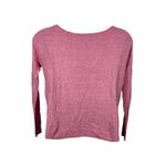 American Eagle Mixed Stitch Pink Off Shoulder Scoop Neck Sweater Medium Photo 5