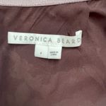 Veronica Beard  Pixie Floral Print Skirt Oxblood Multi Silk Ruched Midi Size S 4 Photo 10