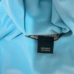 Ralph Lauren Lauren Women Midi Dress 10 Turquoise Faux Wrap Ruch Jersey Stretch Photo 9