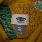 Old Navy  Womens Floral Sundress Sz XXL‎ Yellow Sleeveless Summer Tropical Beachy Photo 8