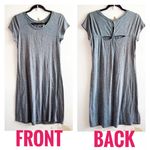 Lole Löle Dress Grey Twist Back Short Sleeves Athletic Dress Sz L GUC Photo 1