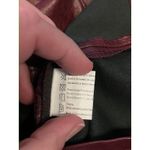 Zeagoo Skirt Womens Large Burgundy Faux Leather Mini Zip Back Lined Bodycon Red Photo 3