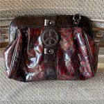 Donald J. Pliner gorgeous crossbody / clutch purse. Rare. Flawless. (W dust bag) Red Photo 2