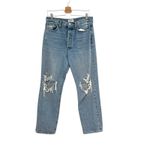 AGOLDE  90s Mid Rise Loose Jeans Distressed Ripped‎ Wander Denim Size 28 Photo 2
