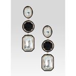 Retrofete Camille Gemstone Drop Earrings in Black Womens Dangle Crystals Photo 6