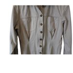 ZARA  Woman beige faux suede button front camel brown Duster Coat Jacket SZ M‎ Photo 2