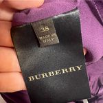 Burberry  silk babydoll dress purple Sz 38 Photo 3