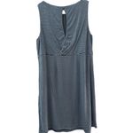 Tommy Bahama Cassia Open Back Blue Striped Jersey Knit Mini Dress Size Large Photo 2