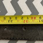 Boutique Rare Authentic leather heavy metal buckle western belt Photo 8