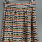 Vintage Maxi Skirt Striped Handmade Floral A Photo 4
