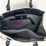 Betsey Johnson  Pink Blush Black Quilted Dome Shoulder Bag Tote Purse Photo 4