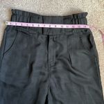 Lulus Ladies High Rise Wide Waistband Black Polyester Joggers. Size Small Photo 4