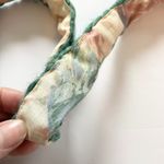 Crochet Tote Bag Green Floral Lined Handmade Shoulder Bag Purse Grannycore Boho Photo 2