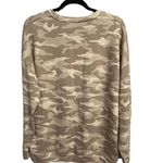 Athleta  camo crew neck balance pullover sweatshirt sweater 632058 LT brown white Photo 1