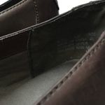 Clarks Brown Leather Low Heeled loafers slip on Womens Size 10M Work Photo 3