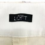 Loft  Womens 6 Marisa Ankle Casual Pants‎ Trouser Cream Maroon Paisley Preppy Photo 8