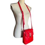Vince Camuto Doty Red Quilted Leather Crossbody Handbag. Photo 2