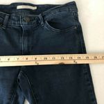 Levi's Womens Jeans 711 Skinny Dark Wash Ankle Crop Raw Hem Stretch Size 27 Photo 6