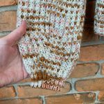 Blu Pepper Marled Knit Button Front Cardigan Sweater Cream Brown Pink Size Small Photo 4