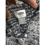 Old Navy Floral Navy Blue Mini Fit & Flare Dress Women Size Large Smocked Back Photo 3