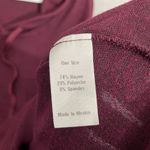 Brandy Melville  Robin Hoodie Women OS‎ Maroon Lightweight Pullover Photo 3